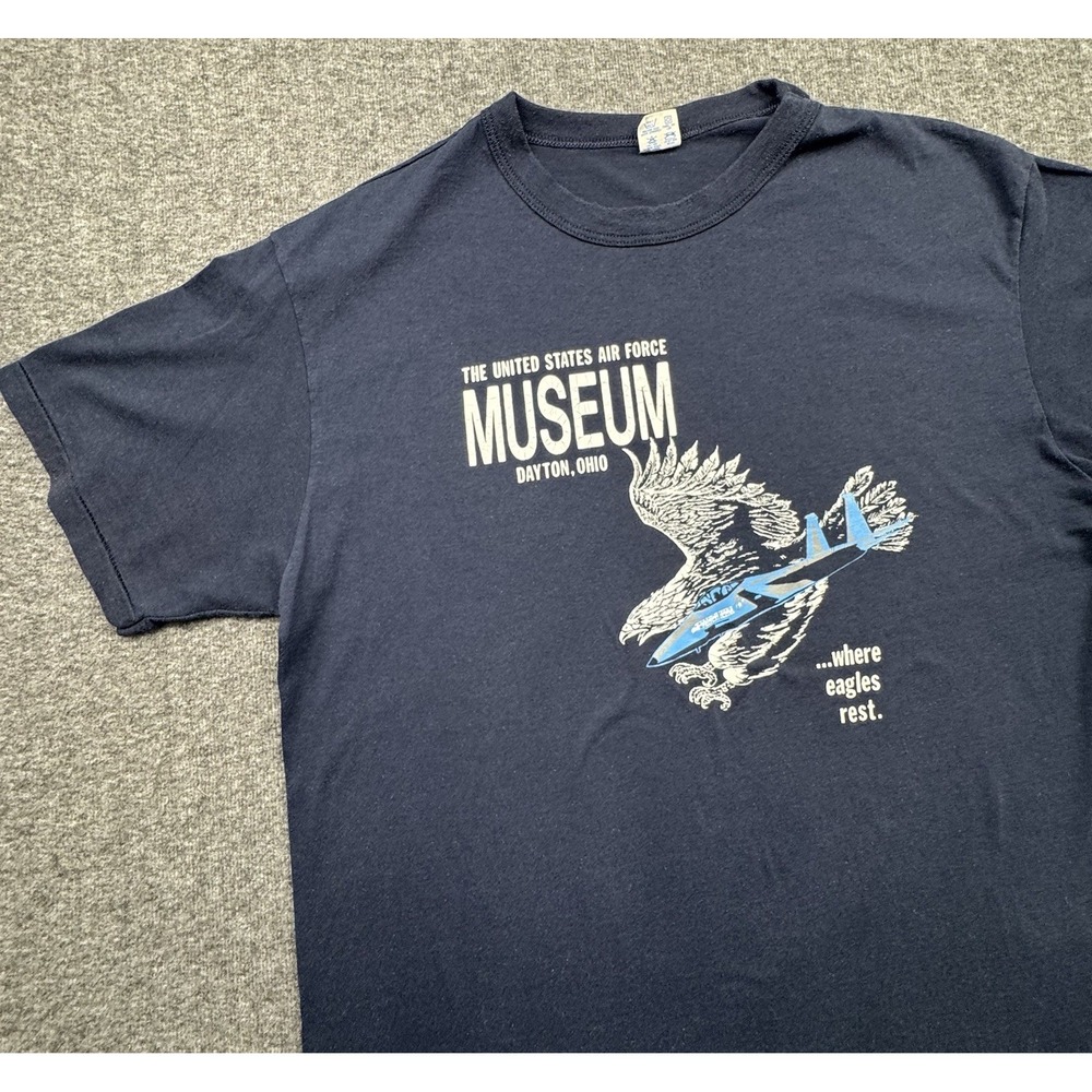 US Air Force Museum Tee Shirt Sz‎ XL USA Champion Single Stitch Vtg Dayton Eagle